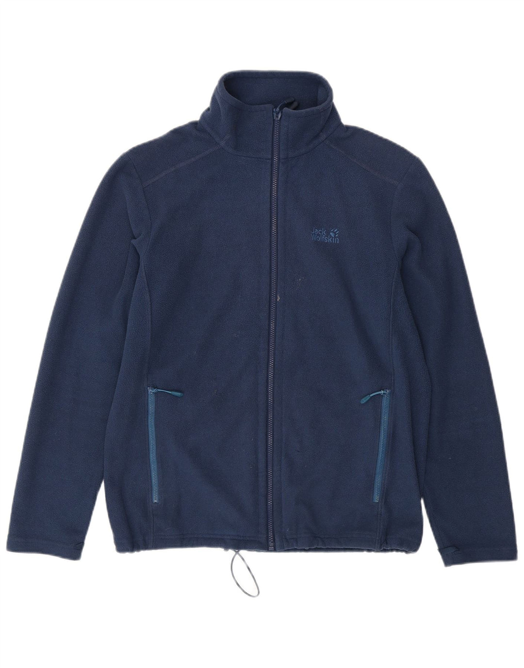 Męska kurtka polarowa Jack Wolfskin z podszewką UK 42, duża granatowa, poliestrowa