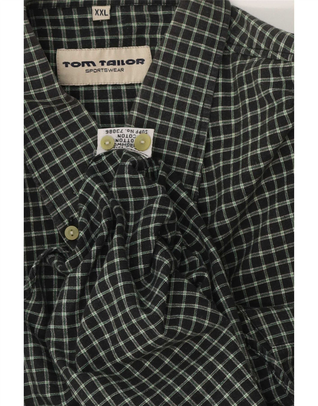 Koszula męska Tom Tailor 2XL, bawełniana zielona kratka