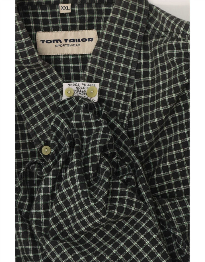 Koszula męska Tom Tailor 2XL, bawełniana zielona kratka