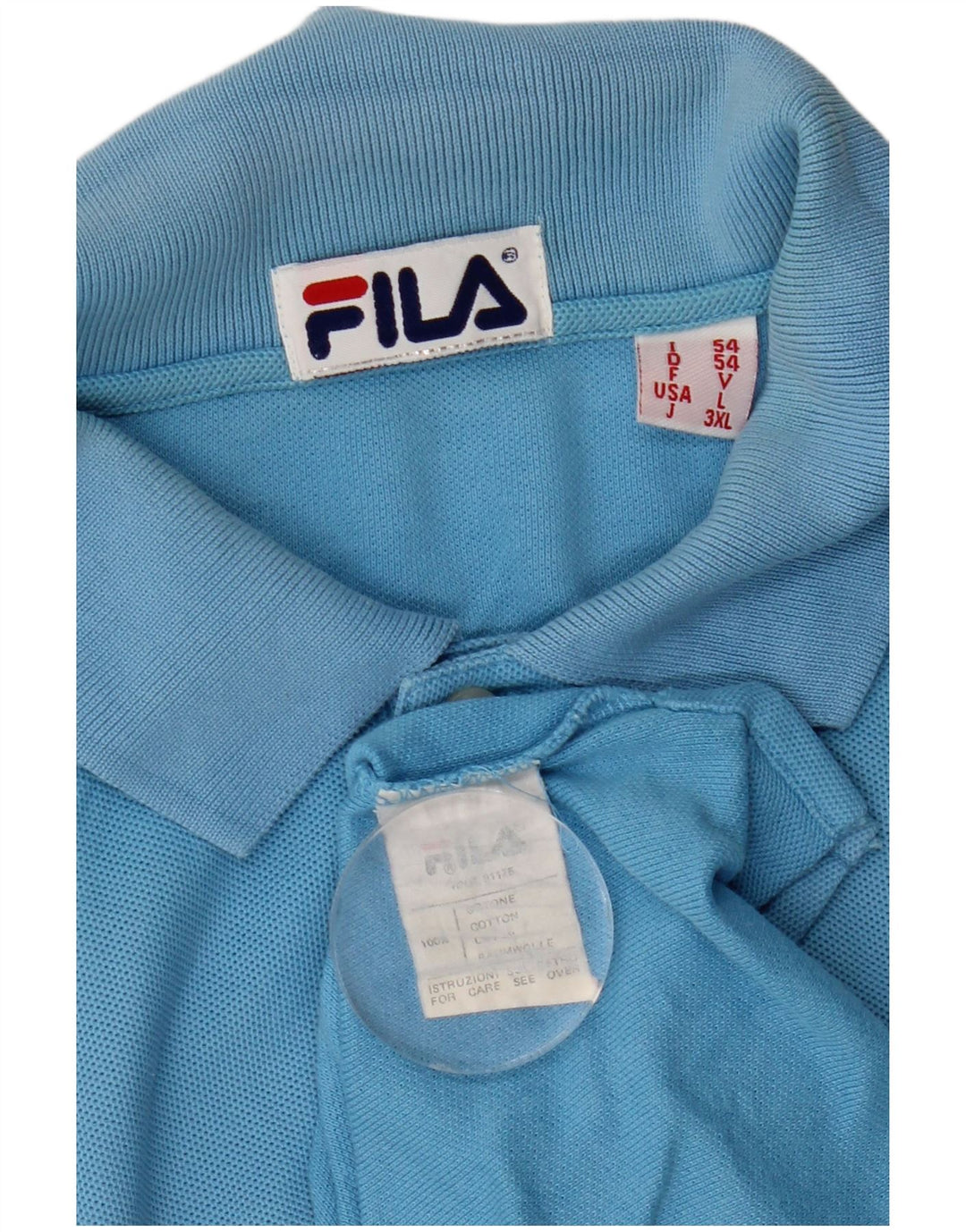 Męska koszulka polo Fila IT 54 XL, niebieska, bawełniana