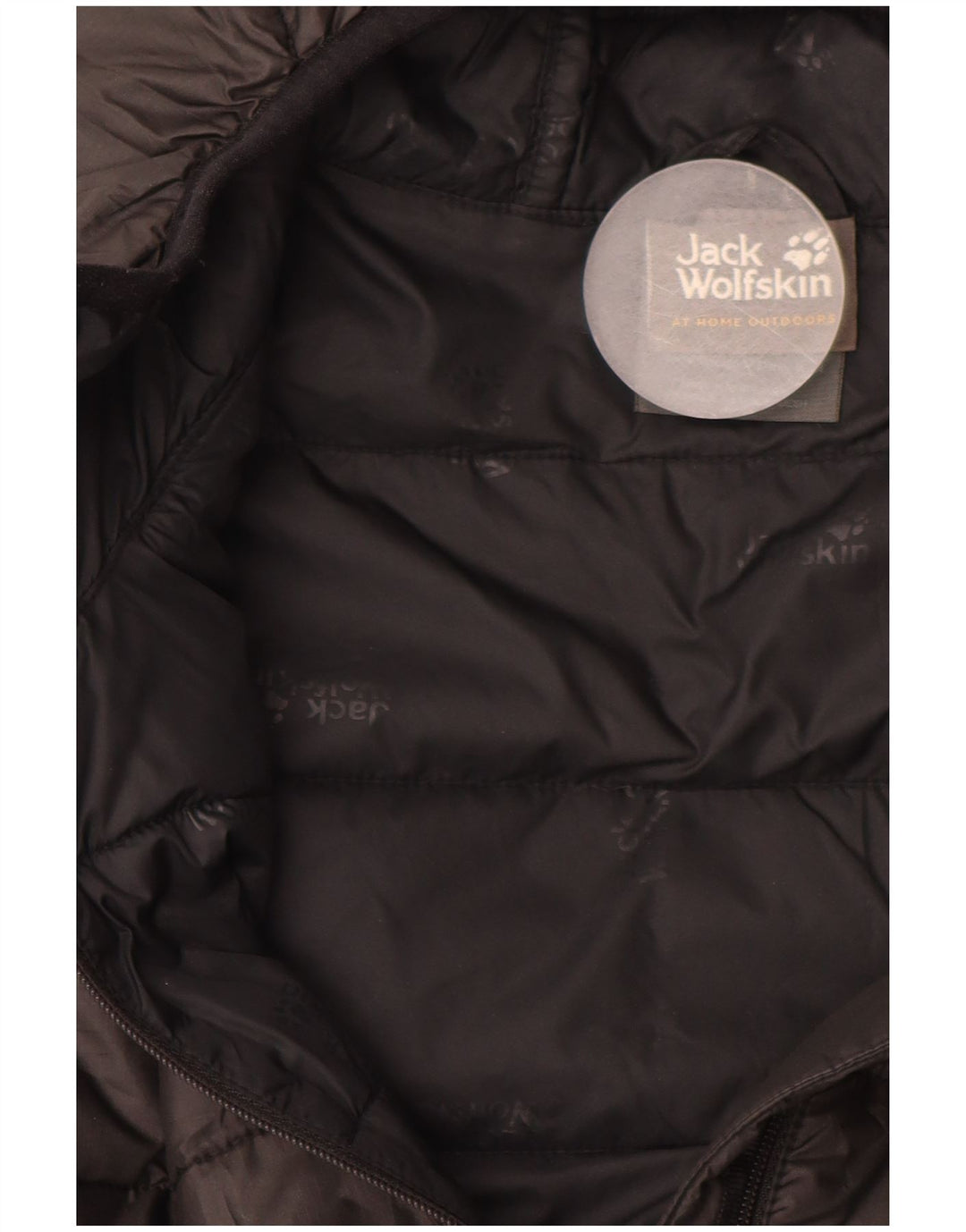 Męska ocieplana kurtka z kapturem JACK WOLFSKIN UK 34, mała, czarna, poliester