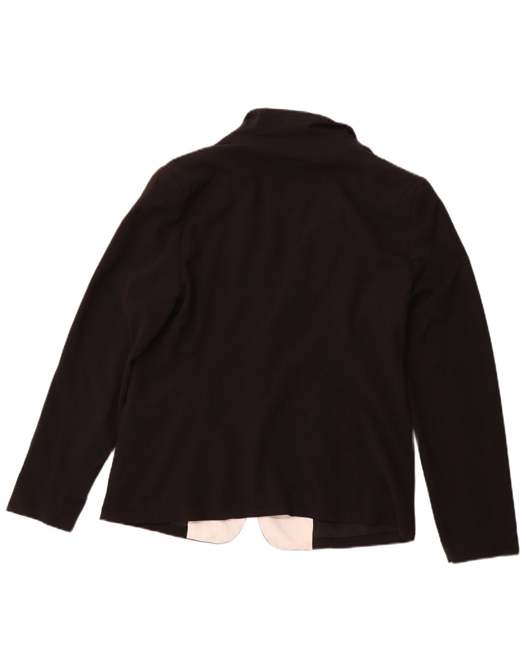 Damska marynarka zapinana na 1 guzik MOSSIMO UK 16, duża, czarna, z blokami kolorów