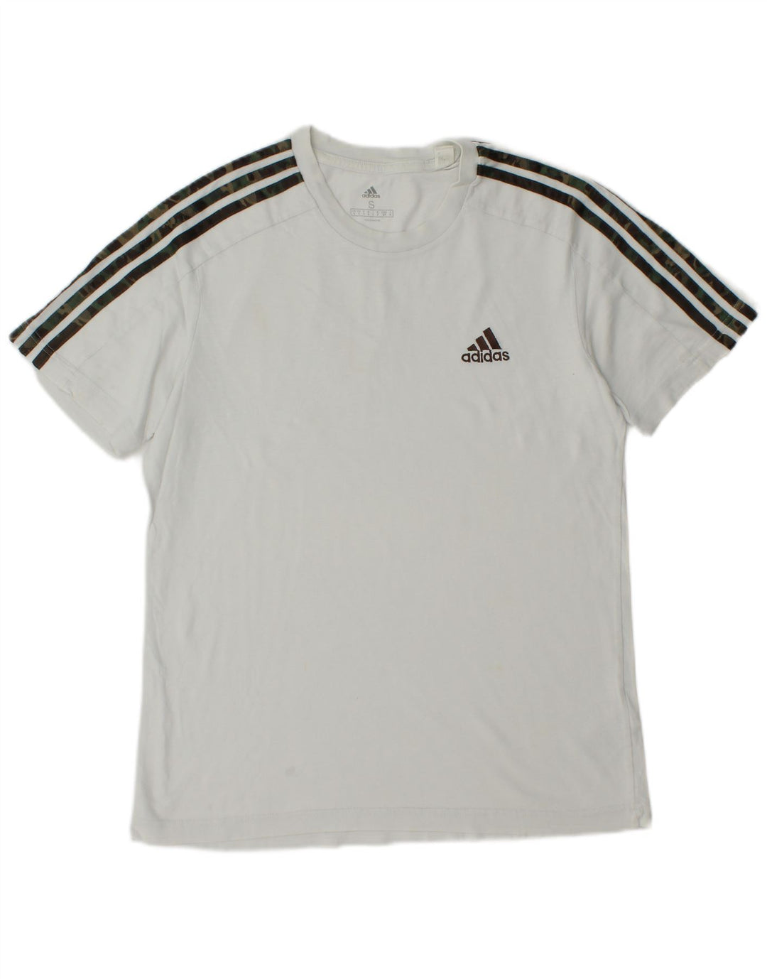 Adidas Męska Koszulka Top Mała Biała Bawełna