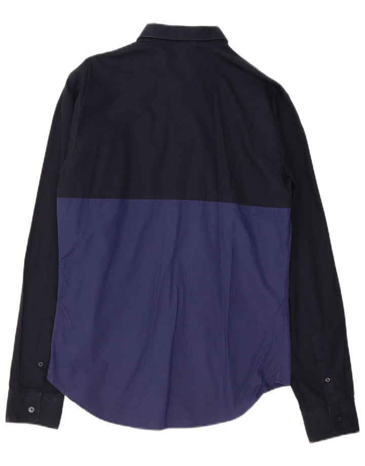 Męska koszula slim fit ZARA w kolorze średniego granatu