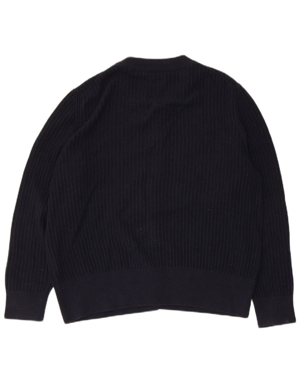 Sweter damski Gant, brytyjski 18 XL, granatowy, bawełniany