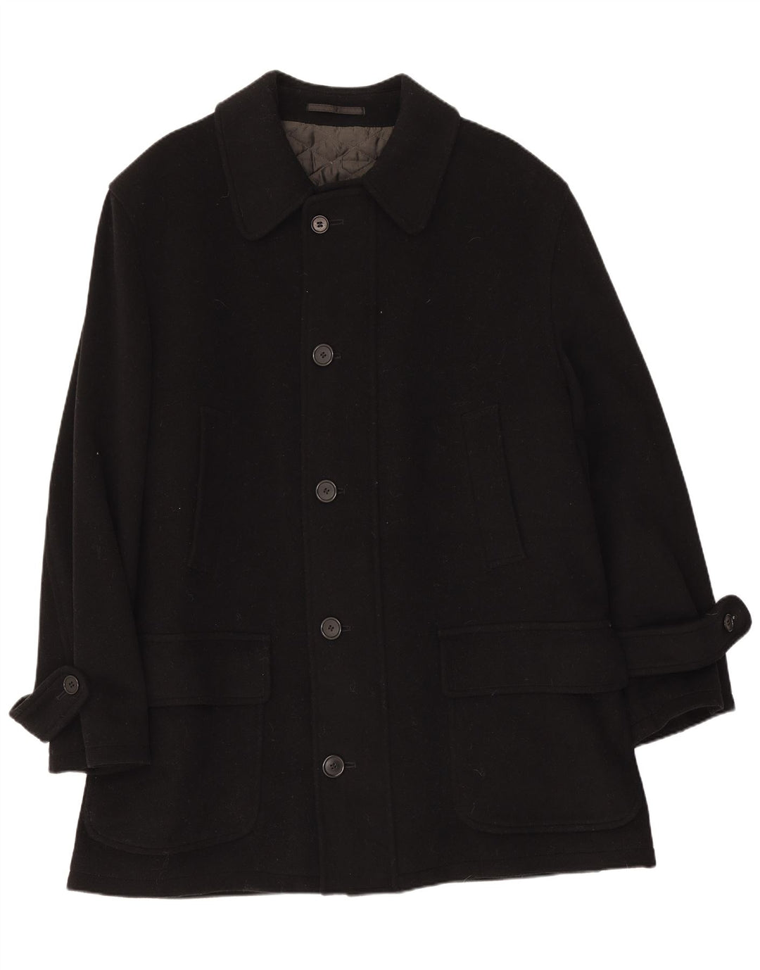 Płaszcz męski Pierre Cardin IT 50, duży, czarny, wełniany