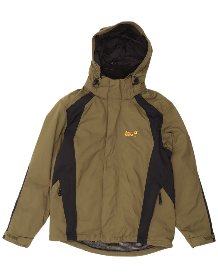 Męska kurtka wiatrówka JACK WOLFSKIN UK 36/38 w kolorze średniego khaki
