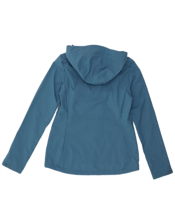 MOUNTAIN WAREHOUSE Damska kurtka przeciwdeszczowa z kapturem UK 6 XS, niebieski poliester