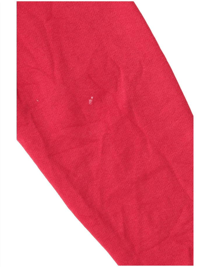 Crew Clothing Męska bluza z kapturem, średnia różowa bawełna