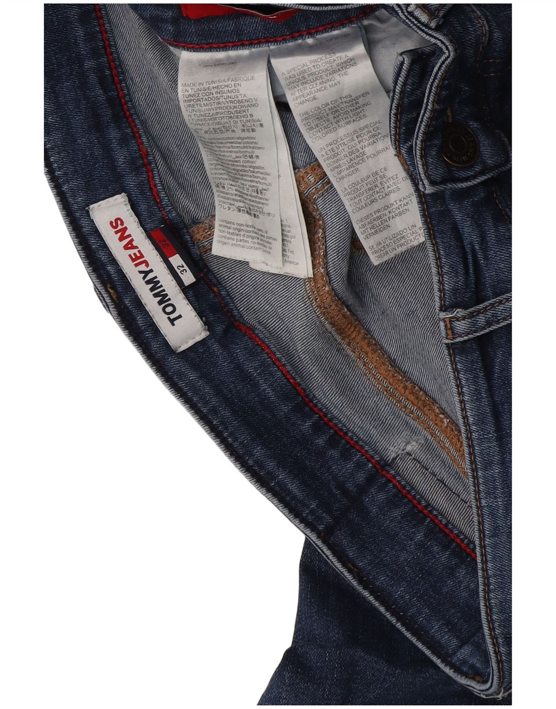 Męskie jeansy slim fit Tommy Hilfiger W32 L32 Niebieskie bawełniane