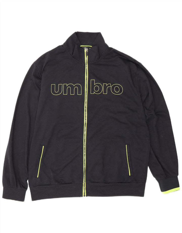 Męska kurtka dresowa Umbro IT 56 XL, czarna, bawełniana