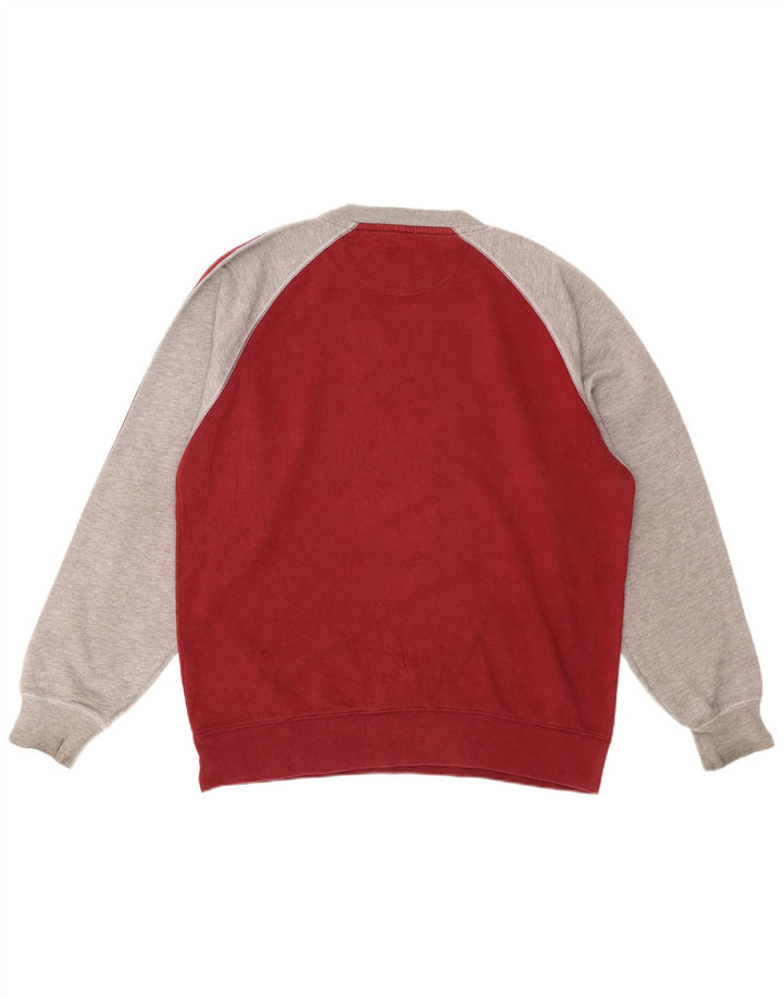 Męski sweter ASICS, bawełniany, w kolorze średniej czerwieni