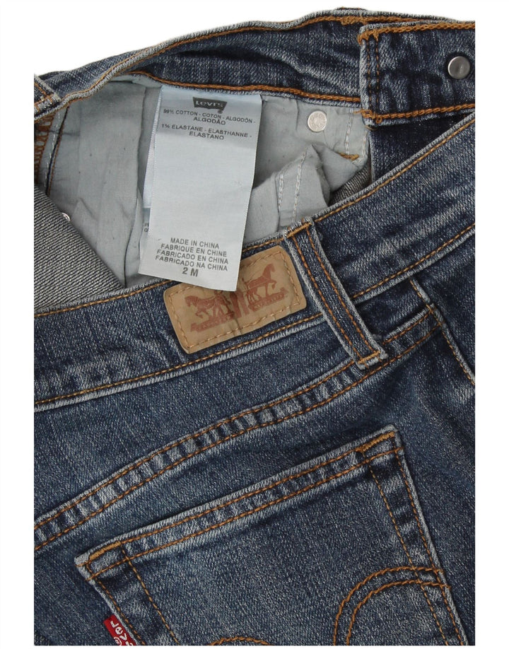 Damskie jeansy LEVI'S 505 Straight US 2 XS W25 L31 Niebieskie bawełniane