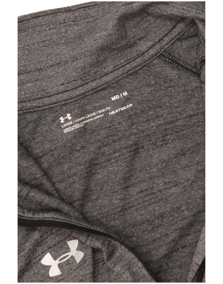 Męski dres UNDER ARMOUR Heat Gear z zamkiem błyskawicznym, średnioszary