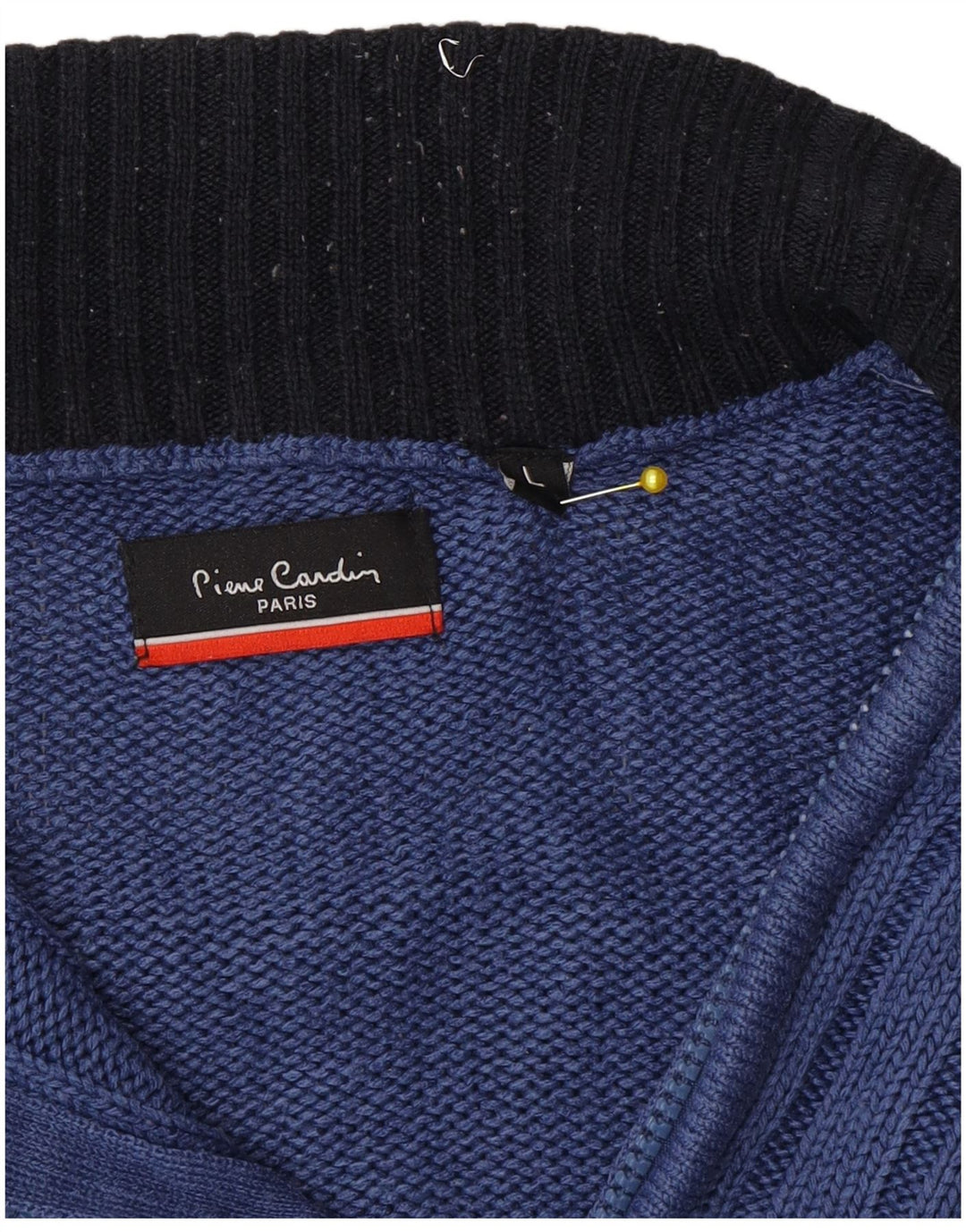 Męski sweter z zamkiem błyskawicznym Pierre Cardin, duży niebieski