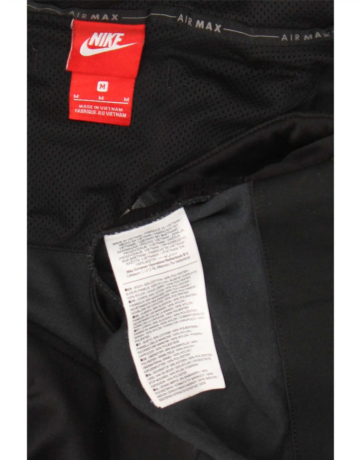 Męska bluza dresowa z kapturem i grafiką Nike, średnia czarna, bawełniana