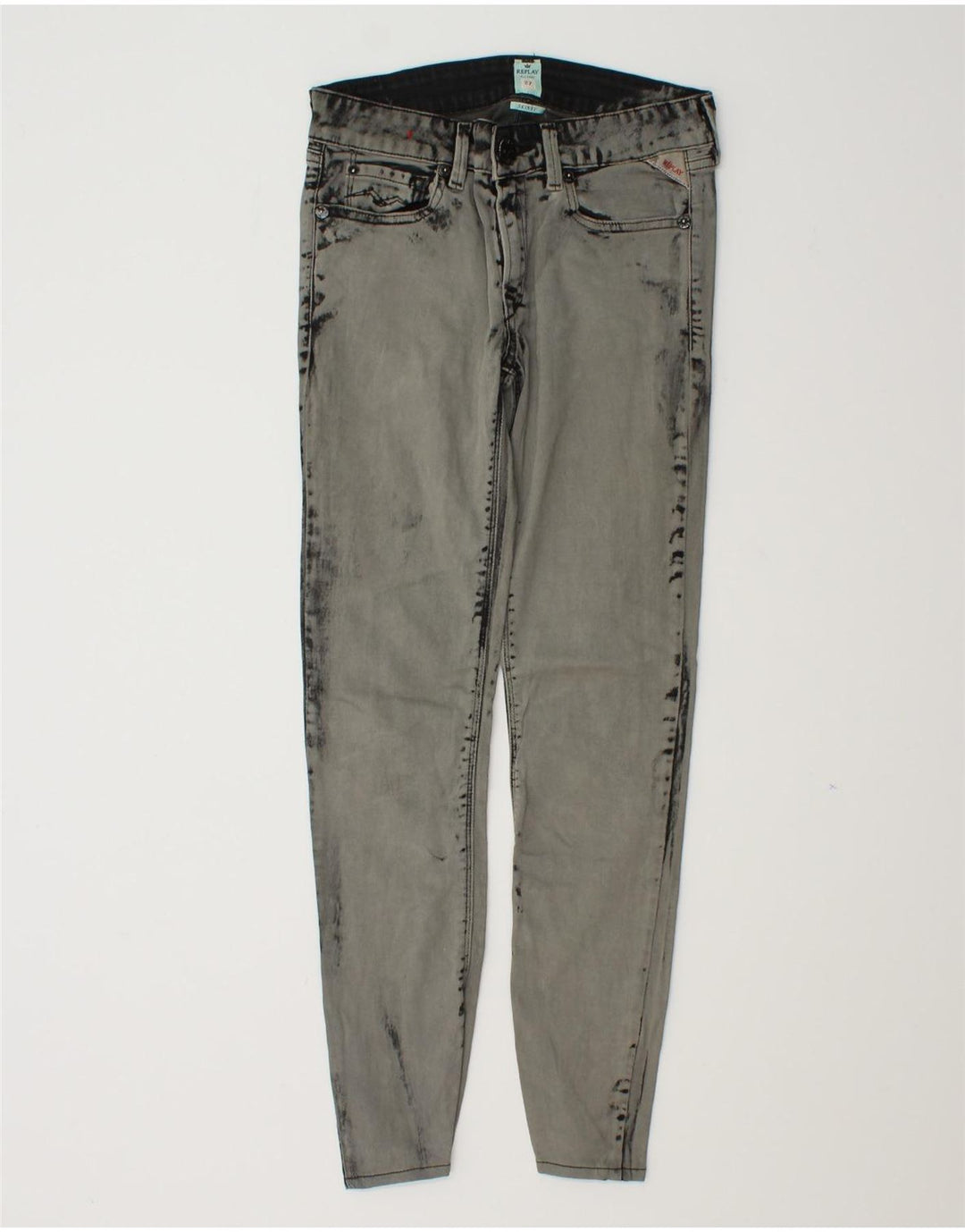 REPLAY Womens Skinny Jeans W27 L27 Grey Vintage Replay and Second-Hand Replay from Messina Hembry 