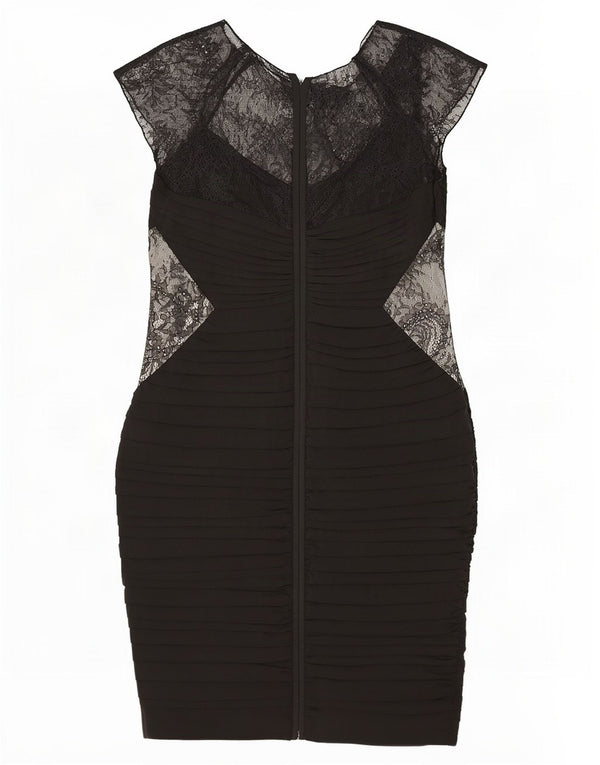 Coast Womens Sheath Dress UK 14 Medium Black Floral Polyester