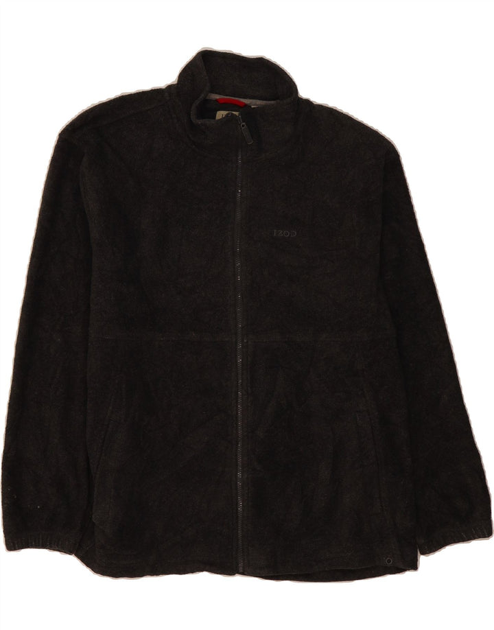 IZOD Mens Fleece Jacket UK 42 XL Grey Polyester Vintage Izod and Second-Hand Izod from Messina Hembry 