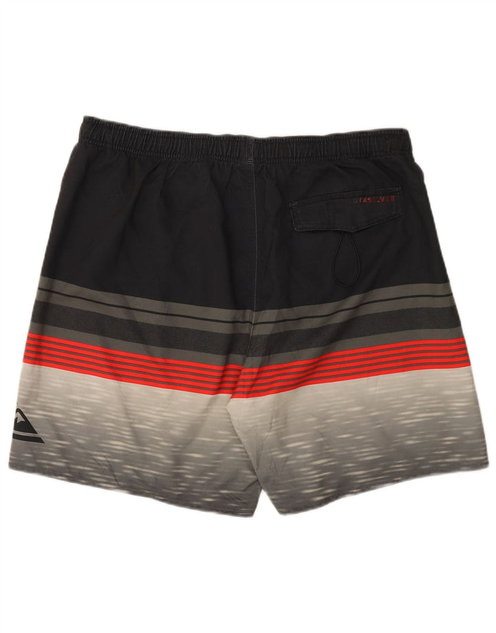 Męskie spodenki kąpielowe Quiksilver 2XL, czarny poliester z blokami kolorów