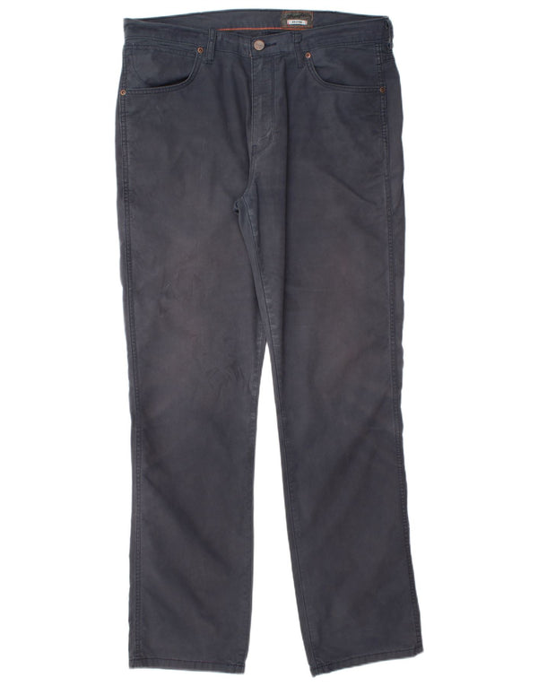 Męskie spodnie casualowe WRANGLER Arizona Stretch W36 L34 granatowe
