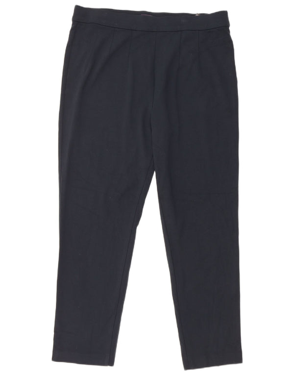 Marks & Spencer Damskie zwężane spodnie codzienne UK 18 XL W36 L28 Granatowe