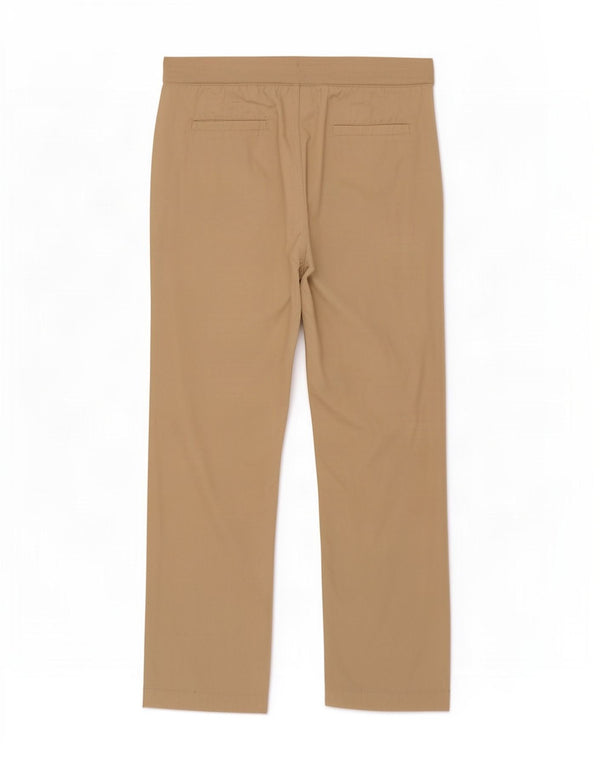 Marks & Spencer Womens Regular Trousers UK 16 Large W34 L28 Beige Cotton