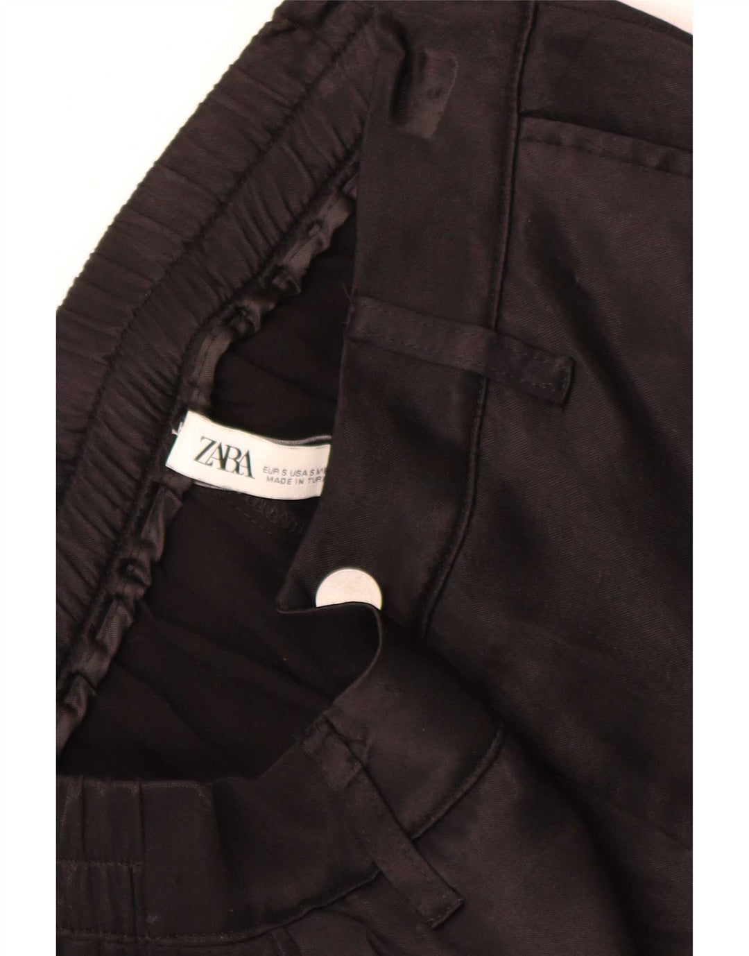 Spodnie damskie Zara Joggers Cargo małe W26 L28 czarne
