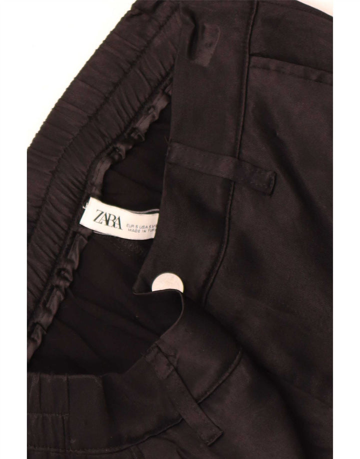 Spodnie damskie Zara Joggers Cargo małe W26 L28 czarne