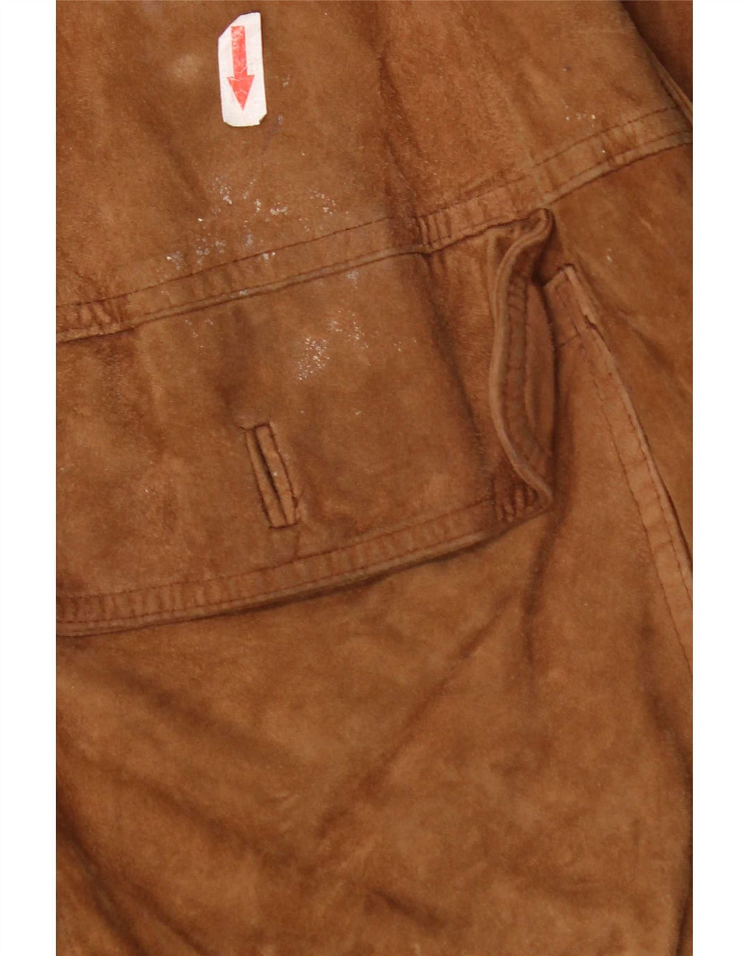Vintage męska zamszowa kurtka bomber UK 42 XL brązowa skóra
