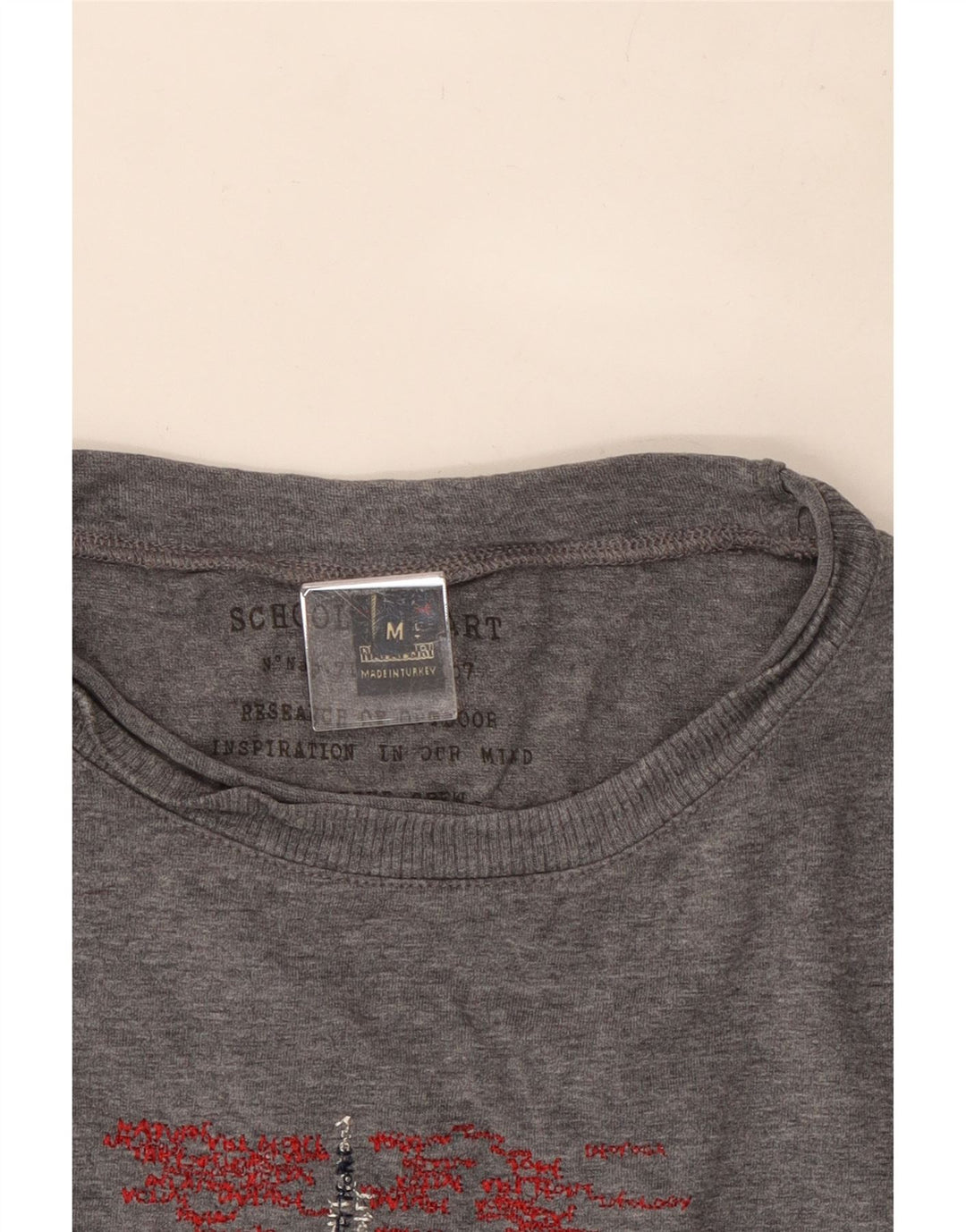 Męski graficzny top Napapijri z długim rękawem, średnioszary