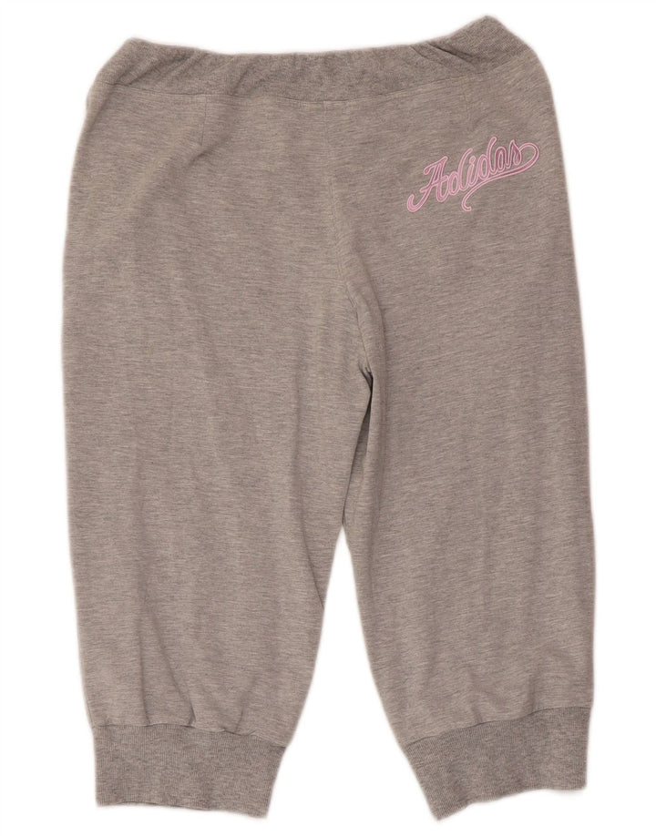 Spodnie dresowe ADIDAS Capri Dziewczęce Joggery 15-16 lat Szare