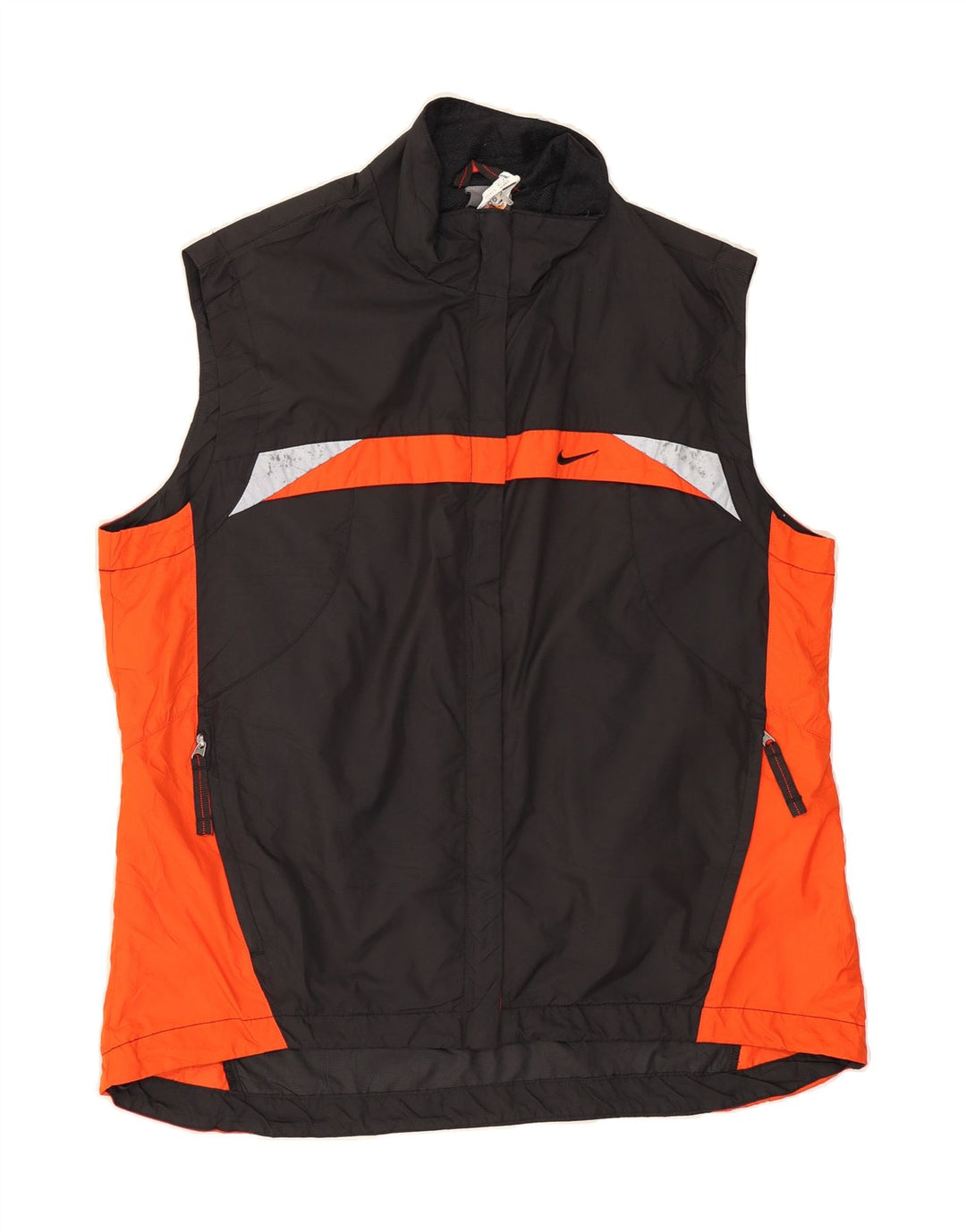 NIKE Womens Tracksuit Top Jacket US 12/14 Large Black Colourblock Vintage Nike and Second-Hand Nike from Messina Hembry 