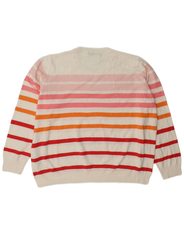 Marks & Spencer Damski sweter z okrągłym dekoltem, UK 22 3XL, wielokolorowy