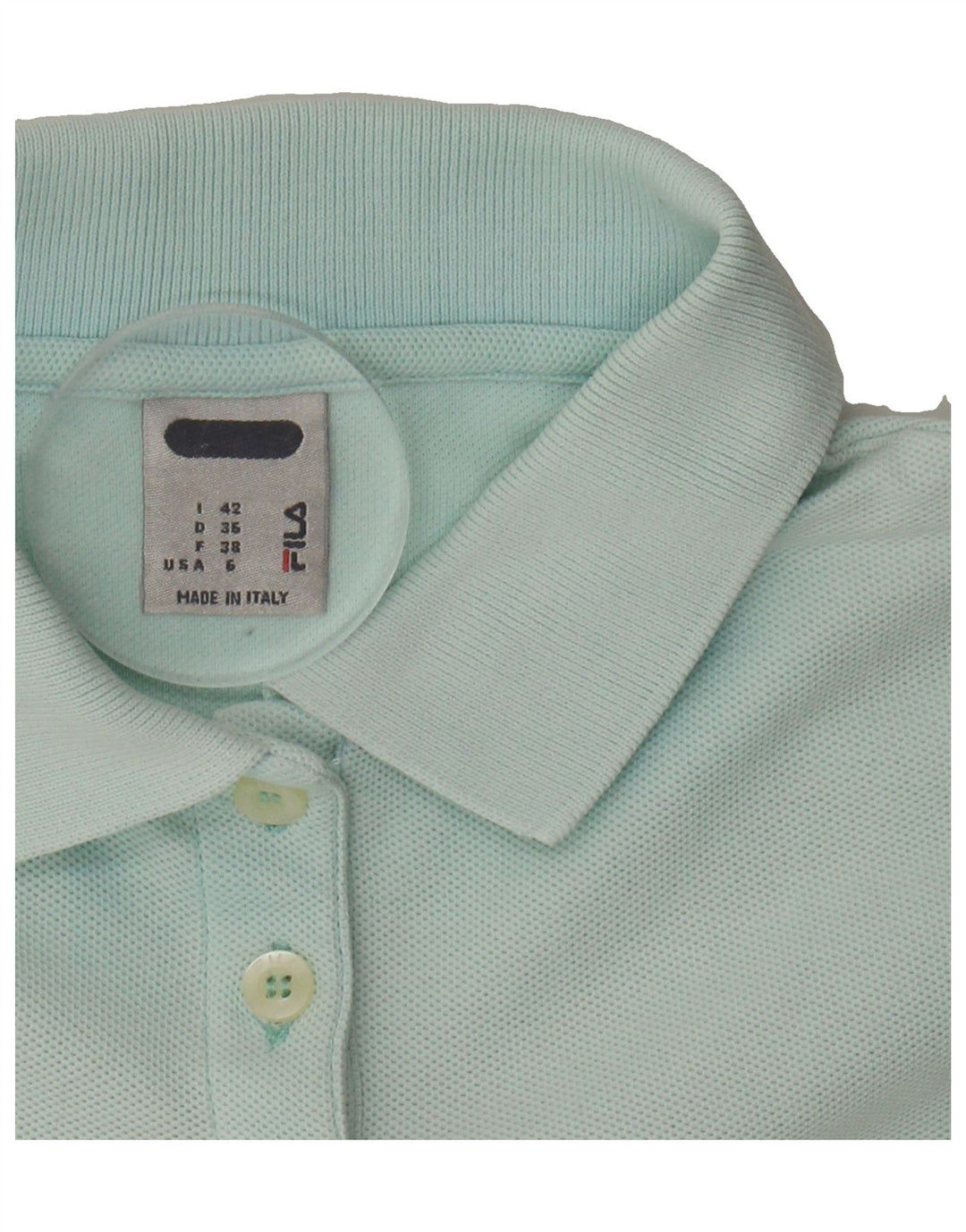 FILA Womens Sleeveless Polo Shirt IT 42 Medium Blue Cotton Vintage Fila and Second-Hand Fila from Messina Hembry 