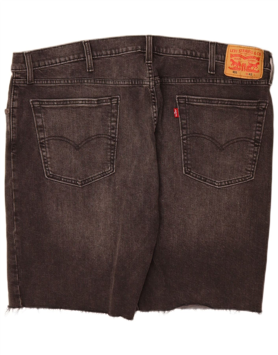 Męskie spodenki jeansowe Levi's 405 W42 2XL Szara bawełna