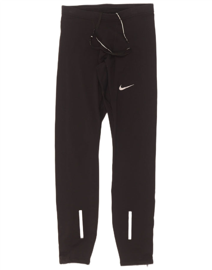 Damskie legginsy Nike Dri Fit UK 12, średni czarny nylon