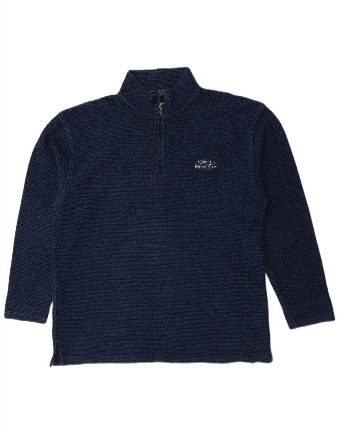 Męska bluza z zamkiem Weird Fish, 2XL, granatowa, bawełniana