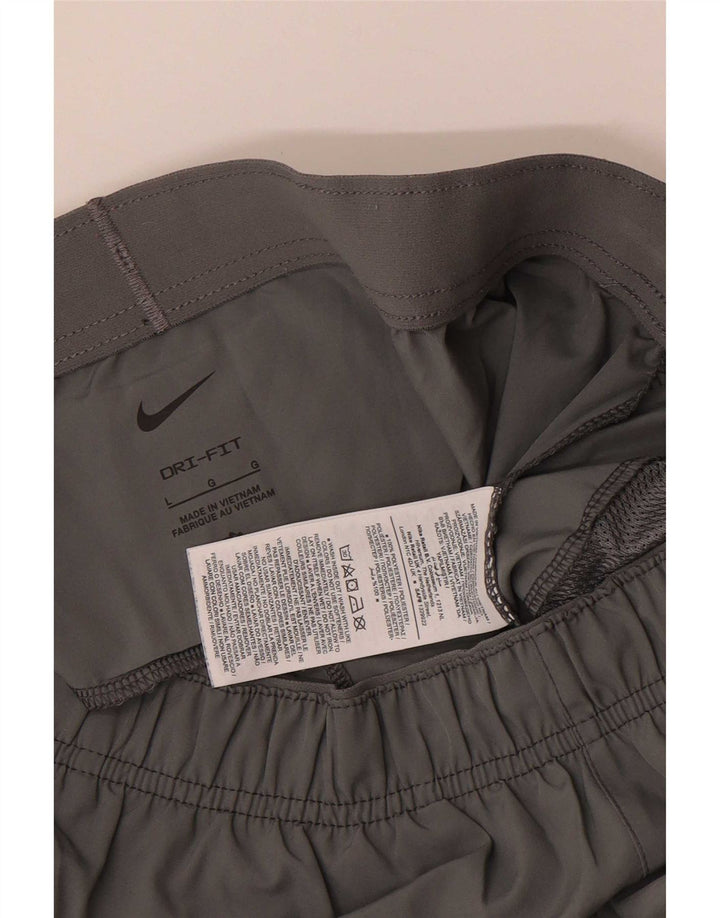 Męskie spodenki sportowe Nike Dri Fit, duże, szare, z poliestru