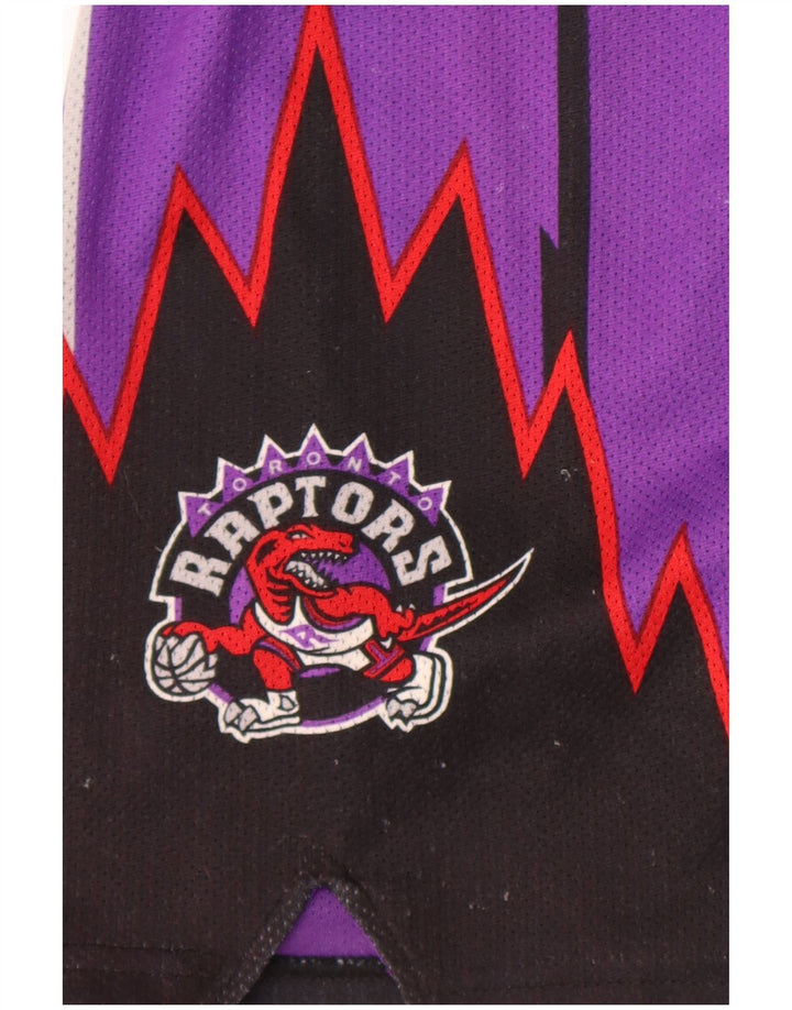 Męskie spodenki Champion Mitchell&Ness NBA Los Toronto Raptors, małe fioletowe