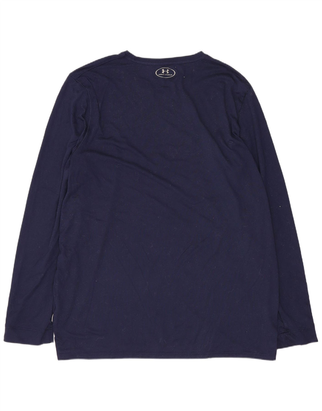 UNDER ARMOUR Męski top z długim rękawem, duży, granatowy, poliester