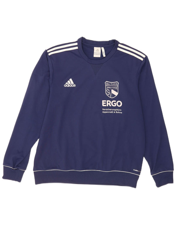 Bluza Adidas Męska SV Blau Weib 90 Lipprechterode Sweter UK 44/46 Duża