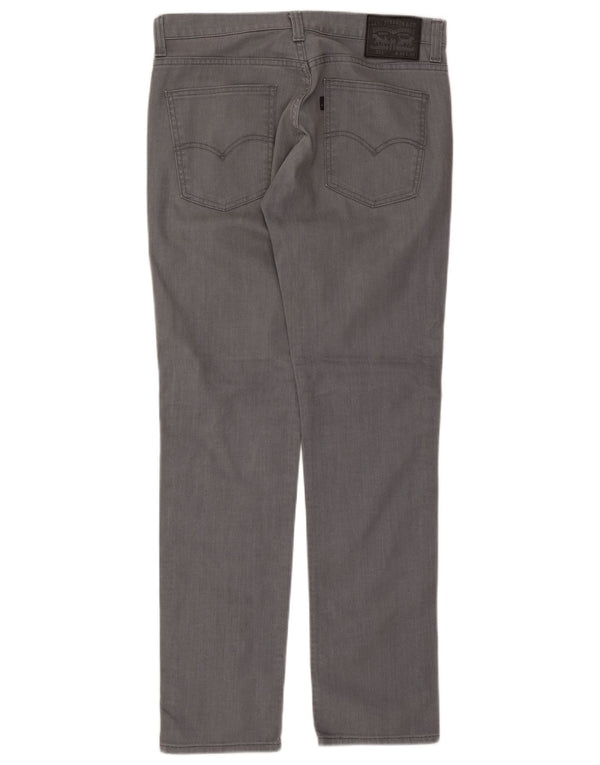 Męskie jeansy Levi's 511 Slim W34 L34 Szara bawełna