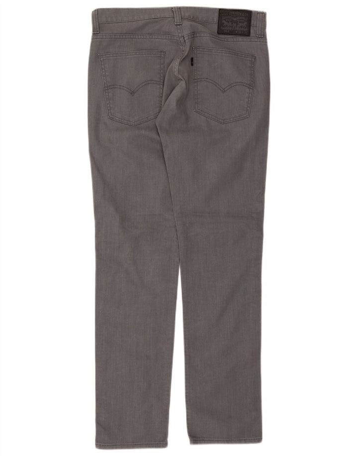 Męskie jeansy Levi's 511 Slim W34 L34 Szara bawełna