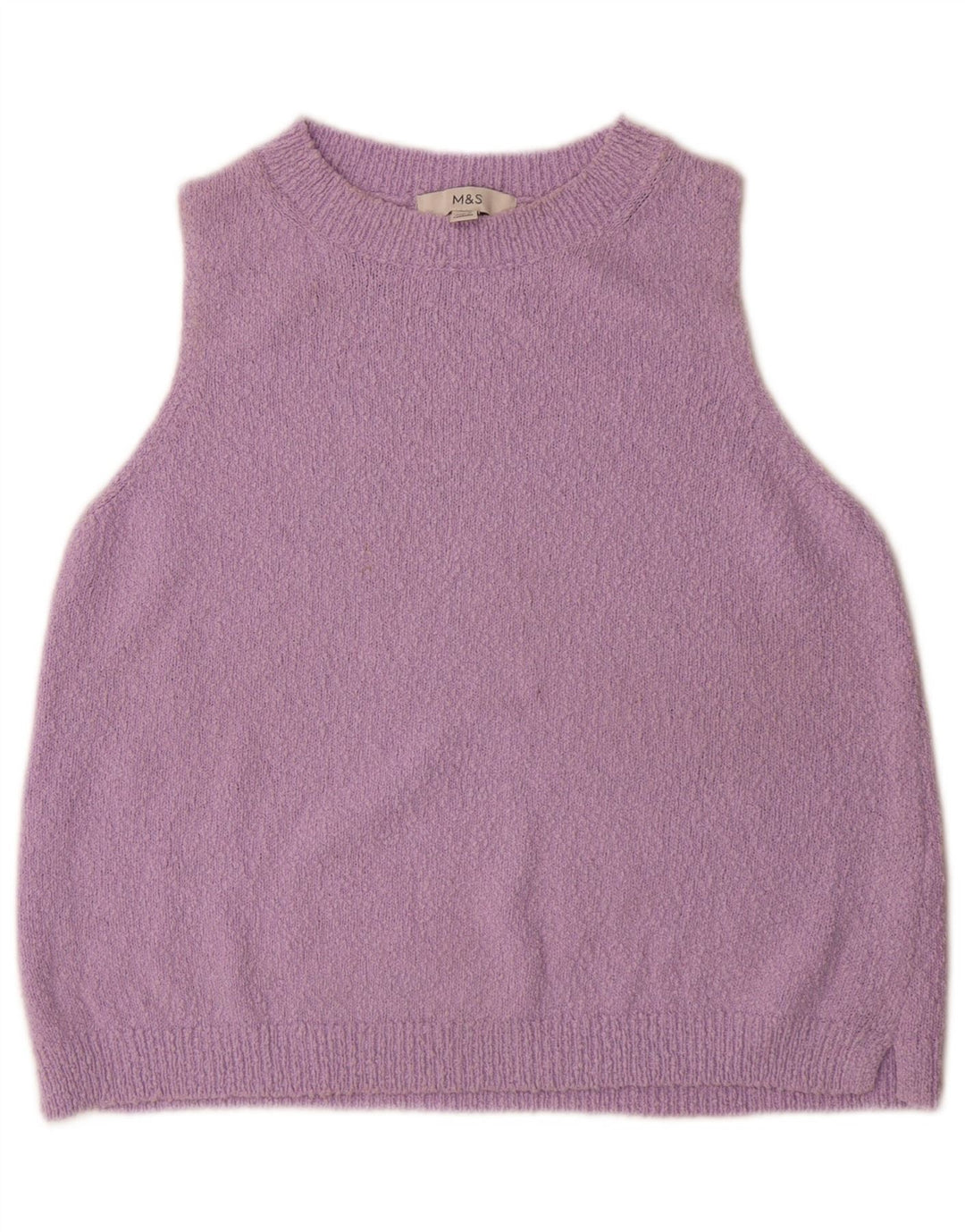 Tank top damski Marks & Spencer UK 14, średni fiolet, bawełna