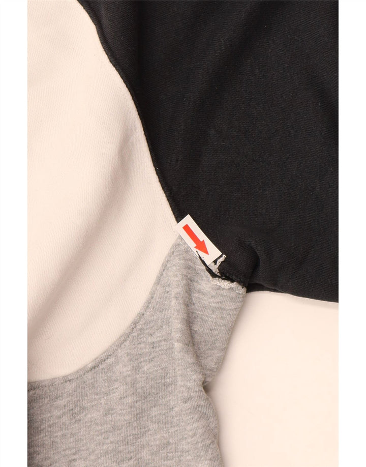 Męska bluza Nike z grafiką, bawełniana, średnioszara, z blokami kolorów