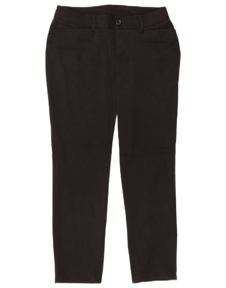 EDDIE BAUER Damskie wąskie spodnie na co dzień US 4 Small W28 L27 Czarny poliester