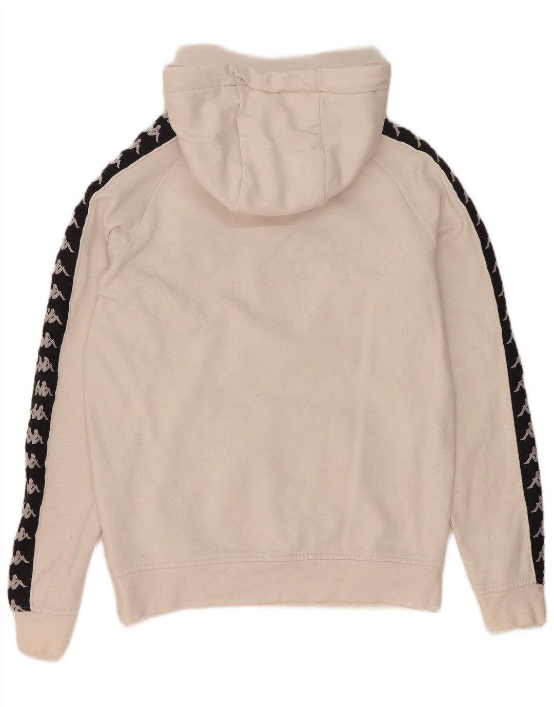 Męski sweter z kapturem Kappa, mały, z białej bawełny