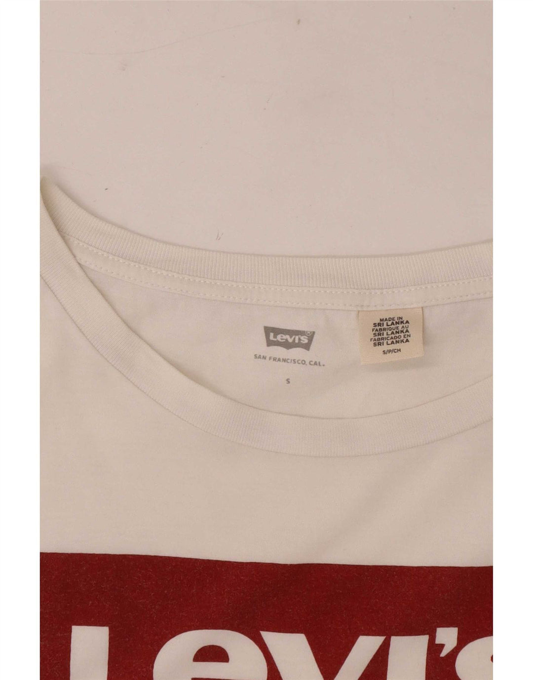 Damska koszulka z grafiką Levi's Top UK 10 Small White