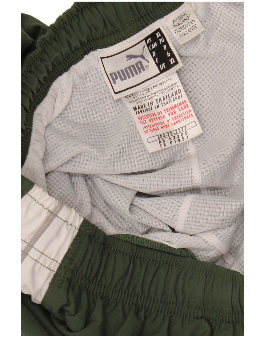 Męskie spodnie dresowe PUMA Joggers XL Khaki Nylon z blokami kolorów